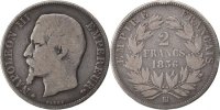 Frankreich 2 Francs Münze, Napoleon III, Napoléon III, Strasbourg, S -
