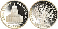 Frankreich 100 Francs Münze, Panthéon, Paris, Proof, STGL, Silber -