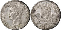 Frankreich 5 Francs Münze, Charles X, Lille, SS+, Silber, KM:720.13 -