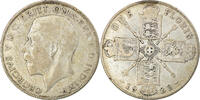 Großbritannien Florin, Two Shillings Münze, George V, S+, Silber -