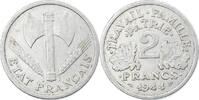 Frankreich 2 Francs Bazor, Beaumont - Le Roger, SS, Aluminium, KM:904.2 -