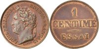 Frankreich 1 Centime Münze, VZ+, Bronze, Gadoury:80 -