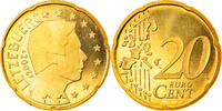 Luxemburg 20 Euro Cent Utrecht, Proof, STGL, Messing, KM:79 -