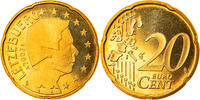 Luxemburg 20 Euro Cent Utrecht, Proof, STGL, Messing, KM:79 -
