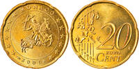 Monaco 20 Euro Cent VZ, Messing, KM:171 -