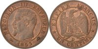 Frankreich Centime Münze, Napoleon III, Napoléon III, Lyon, VZ -