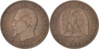 Frankreich 5 Centimes Münze, Napoleon III, Napoléon III, Bordeaux, S+ -