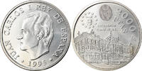Spanien 2000 Pesetas Münze, Juan Carlos I, Madrid, STGL, Silber, KM:954 -