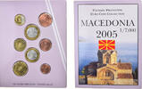 Mazedonien 1 Cent to 2 Euro unofficial private coin, STGL -