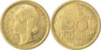 Frankreich 20 Francs Münze, VZ+, Cupro-Aluminium, KM:Pn112 -