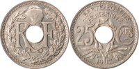 Frankreich 25 Centimes Münze, Lindauer, VZ, Nickel, KM:867, Gadoury:379 -