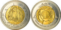 Frankreich 500 Francs Münze, Ile Juan Da Nova, UNZ, Bi-Metallic -
