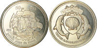 Frankreich 50 Francs Münze, Ile Juan Da Nova, UNZ, Cupro-nickel -