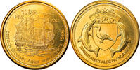 Frankreich 100 Francs Münze, Tromelin, UNZ, Bronze-Aluminium -
