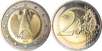 Bundesrepublik Deutschland 2 Euro Karlsruhe, UNZ, Bi-Metallic, KM:258 -