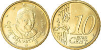 Vatikanstadt 10 Euro Cent Rome, UNZ, Messing, KM:385 -