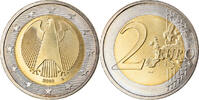 Bundesrepublik Deutschland 2 Euro Karlsruhe, UNZ, Bi-Metallic, KM:258 -