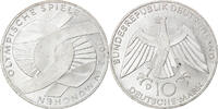 Bundesrepublik Deutschland 10 Mark Münze, Munich, SS, Silber, KM:131 -