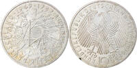 Bundesrepublik Deutschland 10 Mark Münze, Karlsruhe, Germany, VZ -