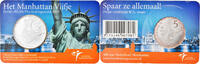 Niederlande 5 Euro STGL, Silver Plated Copper, KM:282a -