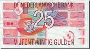 Niederlande 25 Gulden Geldschein, VZ -
