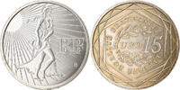 Frankreich 15 Euro Semeuse, SS+, Silber, Gadoury:EU288, KM:1535 -