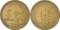 Monaco Franc Münze, Louis II, Poissy, SS, Aluminum-Bronze, KM:111 -
