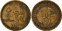 Monaco Franc Münze, Louis II, Poissy, S+, Aluminum-Bronze, KM:111 -