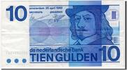 Niederlande 10 Gulden Geldschein, SS+ -