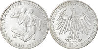 Bundesrepublik Deutschland 10 Mark Münze, Munich, UNZ, Silber, KM:132 -
