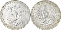 Bundesrepublik Deutschland 10 Mark Münze, Munich, VZ, Silber, KM:132 -