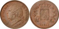 Frankreich 5 Centimes Münze, SS+, Bronze, Gadoury:135 -