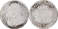 Frankreich 24 Sols, 1/5 ECU Münze, Louis XV, 1/5 Écu aux branches d'olivier -
