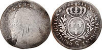 Frankreich 12 Sols, 1/10 ECU Münze, Louis XV, 1/10 Écu aux branches d'olivier, 12 Sols, 1/10 -