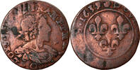 Frankreich Double Tournois Münze, Louis XIII, Vallée du Rhône, S -
