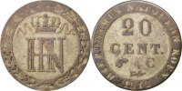Deutsch Staaten 20 Centimes Münze, WESTPHALIA, Jerome, Cassel, SS -