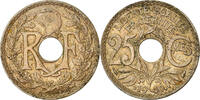 Frankreich 25 Centimes Münze, Lindauer, SS+, Nickel-Bronze, KM:867b -