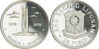 Philippinen 25 Piso Münze, Franklin Mint, Proof, STGL, Silber, KM:221 -