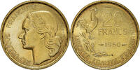 Frankreich 20 Francs Münze, Guiraud, Paris, ESSAI, UNZ -