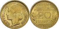 Frankreich 20 Francs Münze, Essai de Morlon, Paris, ESSAI, UNZ -