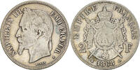 Frankreich 2 Francs Münze, Napoleon III, Napoléon III, Paris, S+ -