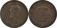 Frankreich 10 Centimes Münze, Lille, S+, Bronze, KM:M24, Gadoury:249c -