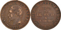 Frankreich 5 Centimes Münze, Napoleon III, Lille, SS, Bronze, KM:M23 -