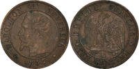 Frankreich Centime Münze, Napoleon III, Marseille, SS, Bronze -