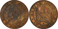 Frankreich Centime Münze, Napoleon III, Paris, VZ, Bronze, KM:795.1 -