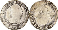 Frankreich Demi Franc Münze, Henri III, Angers, S+, Silber -