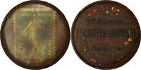 Frankreich 5 Centimes Münze, Escoffier & Hamelin MORLAIX, Timbre-Monnaie, S+ -