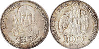 Frankreich 100 Francs Münze, Clovis, VZ, Silber, KM:1180, Gadoury:953 -