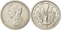 Kamerun Franc Münze, Paris, VZ+, Copper-nickel, KM:E5, Lecompte:18 -