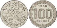 Kamerun 100 Francs Münze, Paris, VZ+, Nickel, KM:E11 -